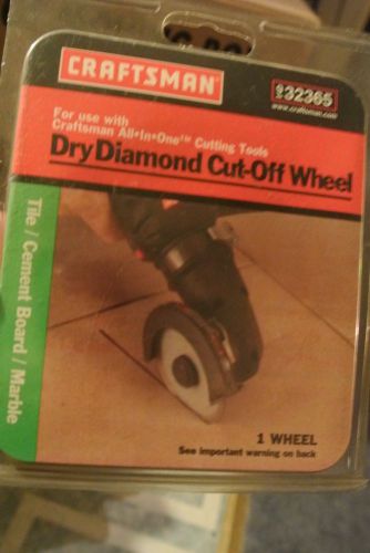 Craftsman Dry Diamond Cut-Off Wheel-tile/cement board/Marble--one wheel in pack