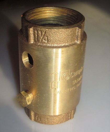 NEW Campbell CVB-5T 1-1/4&#034; Check Valve Brass Water