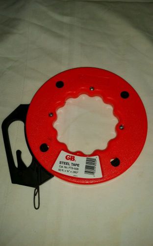 Gb steel fish tape fts-50b 50&#039; x 1/8&#034; x .060&#034; stream line gardner bender usa for sale