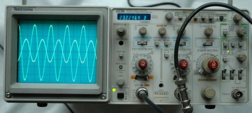 Tektronix 2236 100mhz oscilloscope w/counter/timer/dmm, two probes, power cord for sale