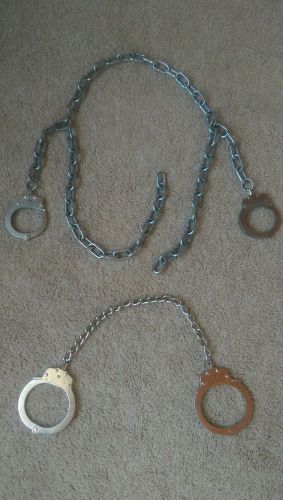 Peerless prisioner restraints. full set belly chain and leg irons for sale
