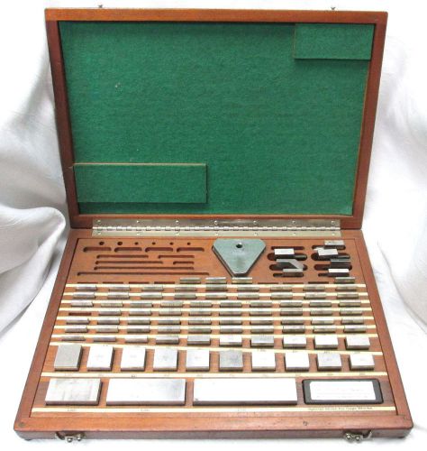Ellstrom dearborn gage co 91-piece chromium plated gage block set 81-sa for sale