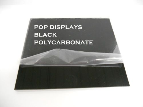 Black lexan polycarbonate makrolon sheet 1/8&#034; x 15.625&#034; x 15.75&#034; for sale