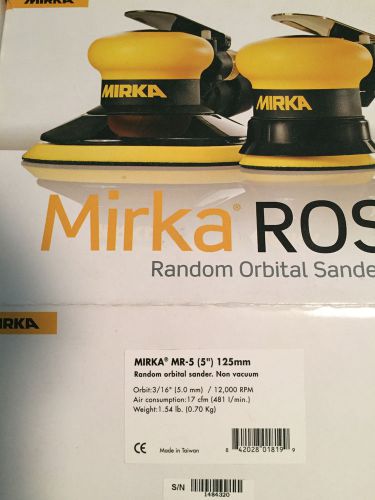 Mirka MR-5 Abrasive (5&#034;) 125mm, D/A 3/16 Random Orbital Sander , NIB