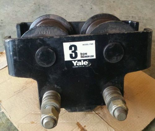 Yale model fwe 3 ton manual trolley.  very good condition. for sale