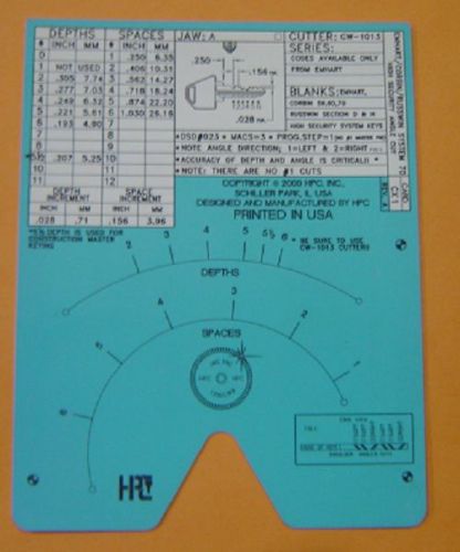 HPC 1200  CX1 Code card like brand new Hardly used  Emhart /Corbin /Russwin