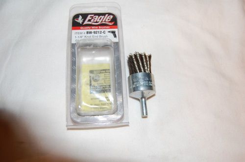 Eagle 1-1/8&#034; Knot End Brush .014 SS Wire BW-9212-C