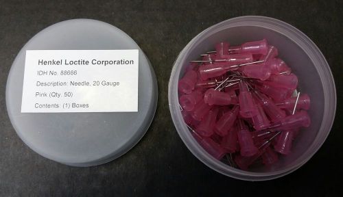 Loctite 1/2&#034; stainless steel dispensing tips, 20 gauge, pink, 50/pkg. - 97227 for sale