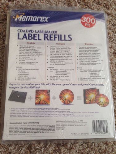 Memorex CD/DVD White Matte Labels 32020403 Labels