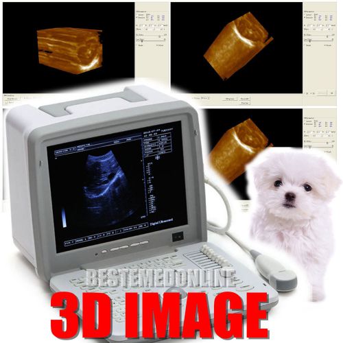 *12.1“ Digital Ultrasound Scanner veterinary Vet 5.0MHz Micro-Convex Probe+3D
