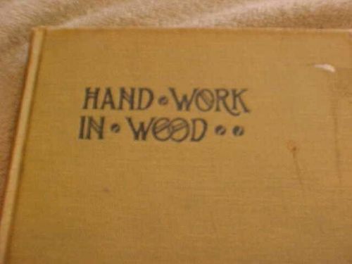 Handwork in wood 1919 book
