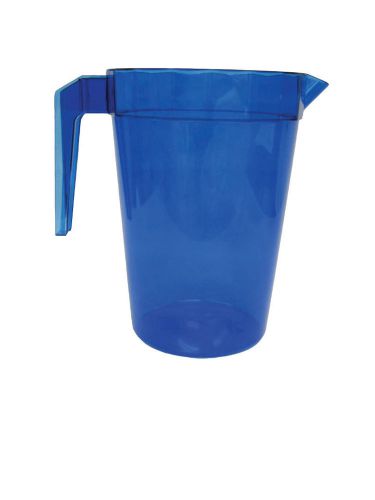 64oz Stackable Pitchers Blank NAS Plastic 36 Piece Wholesale Bulk Red Blue Clear