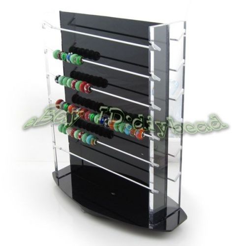 6x Charms Beads Revolving Acrylic Display Stand 120205