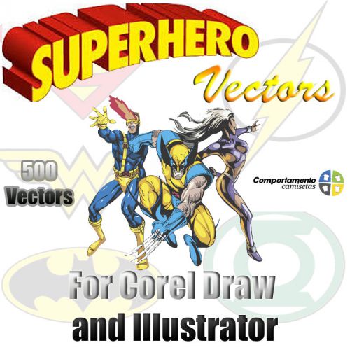 Superhero Vector Clipart for Corel Draw