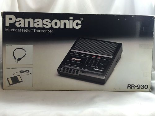 PANASONIC RR-930 MICROCASSETTE TRANSCRIBER IN THE BOX