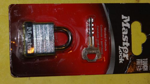 NEW Master Lock 105D 3/16&#034; Steel Shackle for Toolbox Tacklebox Cabinet etc 2 Key