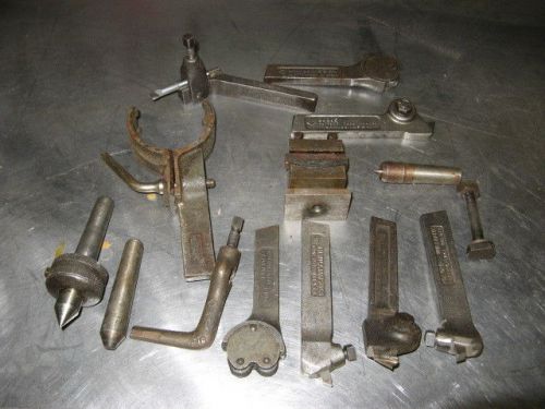 9-10&#034; lathe toolholders, center,knurl,boring-south bend, logan, atlas, clausing for sale