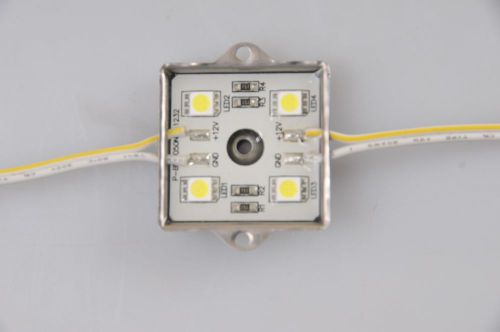 35*35mm Waterproof LED Module(SMD 5050,4LEDs,metal shell,white light) 100pcs/lot