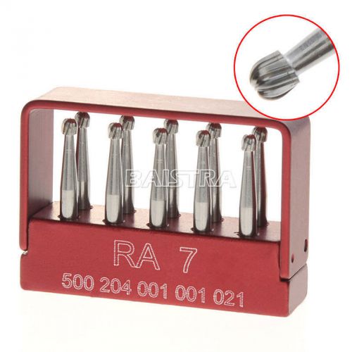 Dental SBT Tungsten Steel burs RA-7 For low speed Contra Angle 10pcs/box BEST