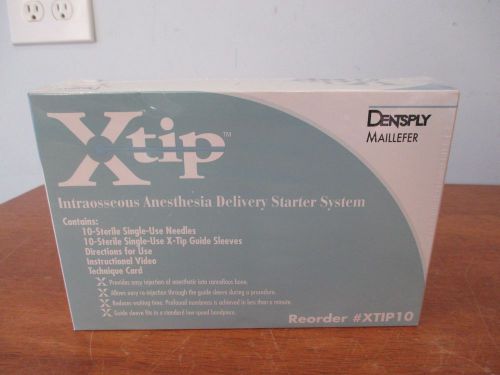 DENTSPLY Xtip INTRAOSSEOUS ANETHESIA DELIVERY STARTER SYSTEM, NEW IN SEALED BOX