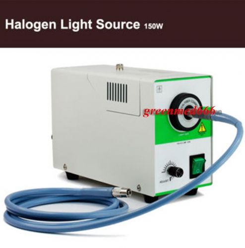 TOP Quality 150W Single Halogen Cold Light Source+1 Fiber Cable ?4mmX1.8m