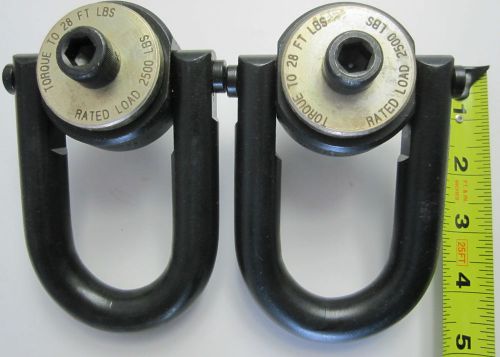 Jergens 2.500 lbs, 1/2 -13 Safety Swivel Hoist Ring (Quantity 2)