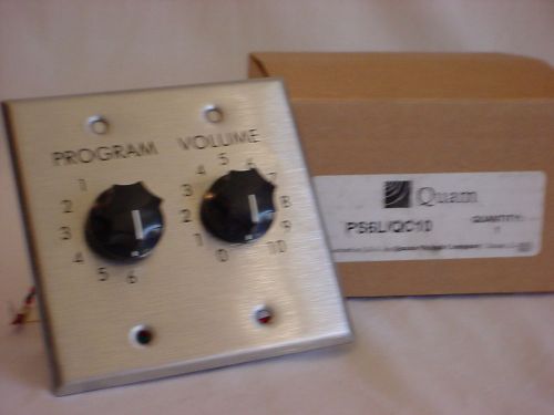 Quam PS6L/QC10 2 Gang Rotary Selector Switch 6 Position 20w 25/70v Attenuator