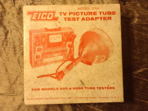 Eico TV Picture Tube Tester Adapter - Model CRA - New Old Stock