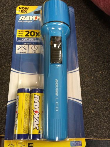 RAYOVAC, Now LED!, Value Bright, Lasts 20 Times Longer, 12 Lumens, 23 hr.  BLUE