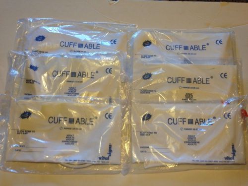 VITAL SIGNS CUFF ABLE ADULT DISPOSABLE BLOOD PRESSURE SINGLE BP502520 LOT of 6