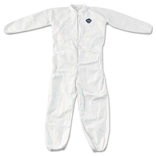 DuPont Tyvek Coverall, White, XLARGE , Elastic Wrist, SINGLE SUIT (TY125S)