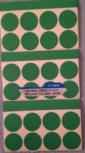 160 + Sticker Peel Label LARGE GREEN 1 3/4&#034; Inch Crafts Yard Sale Shipping Bonus