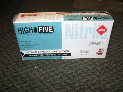 HIGH FIVE high performance nitrile gloves &lt;&gt; Lot of 8 boxes