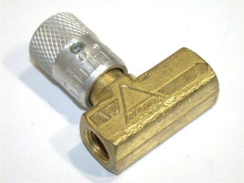 UP TO 2 NEW ALKON 1/8&#034; BRASS FLOW CONTROL VALVES N1