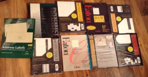 Large Lot Of Business Card Brochure Stationary Shipping Inkjet Printing Paper