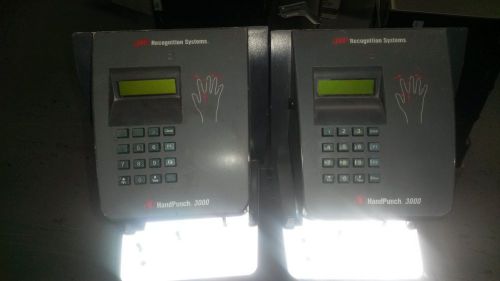 LOT OF 2 HandPunch HP 3000 Time Clock...