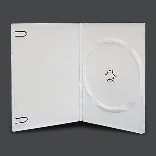 11 Standard (14mm) WHITE (1) Single Disc DVD Case