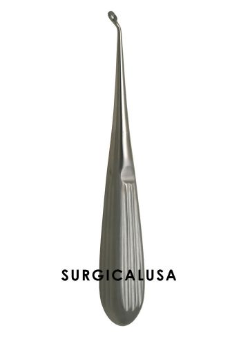 Spratt Bone Curette Oval Cup Size 0 Angled Right, SurgicalUSA Instruments