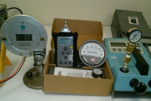 DRUCK DPI 601 PRESSURE CALIBRATOR, Martel, USG. Lot of 6. Low Pressure Sensor.