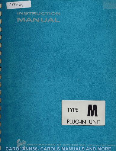 TEKTRONIX Manual TYPE M PLUG-IN UNIT