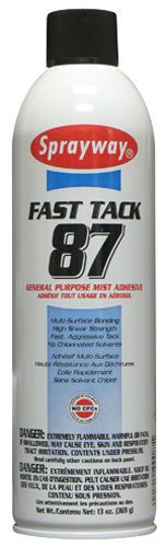 NEW- Package 12 cans of Sprayway #87 Adhesive