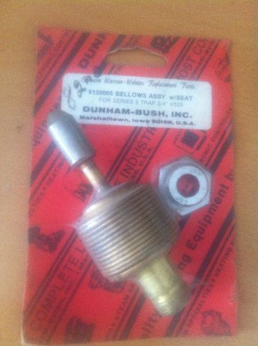 Dunham bush 6120005 bellows assembly w/ seat for series 5 trap 3/4&#034;  #533 for sale