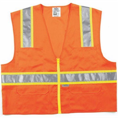 Surveyor solid safety vest, orange, 2xl for sale