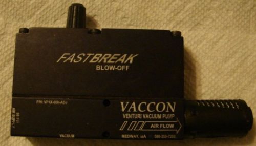 Vaccon: vp1x-60h-adj fastvac for sale