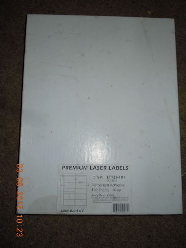 990 Premium Laser/Inkjet Address Labels 2&#034; x 4&#034;  10 Per Page Avery 5163 Comp