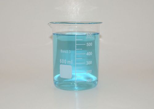 10 beakers 600ml 600 ml ml griffin graduated borosilicate glass lab new for sale