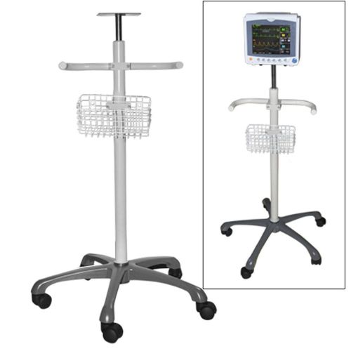 Medical cart mobile cart medical trolley for patient monitor vital sign monitor for sale
