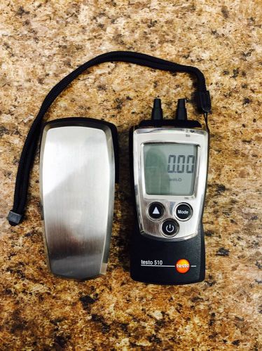 Testo 510 Autoranging Differential Manometer Air Pressure Meter Gauge 0-100hPa