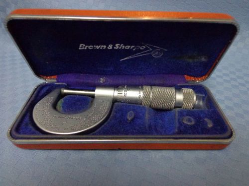 Brown &amp; sharpe 2  micrometer  with original case for sale