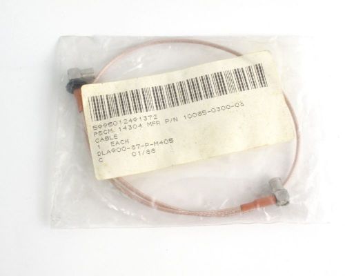 Harris Corp 10085-0300-06 Cable Assembly 18&#034; RA SMD/Male 5995-01-249-1370